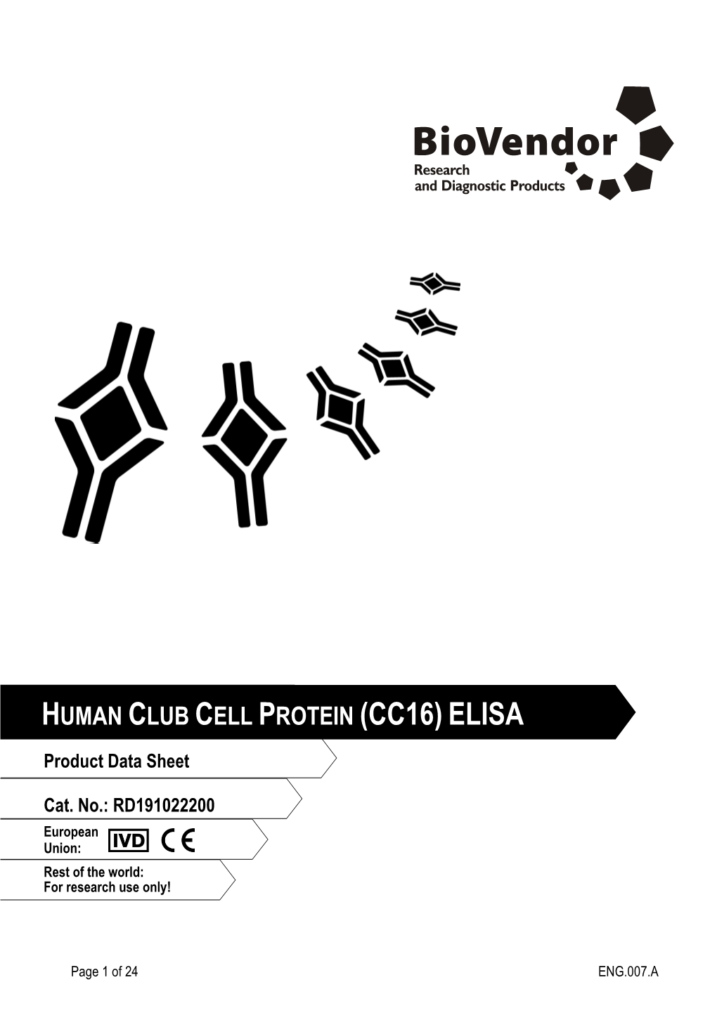 Human Club Cell Protein (Cc16)Elisa