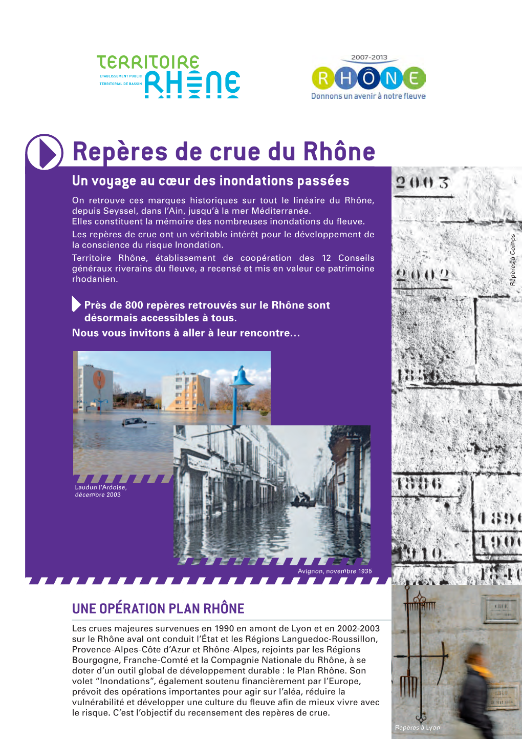 Repères De Crue Du Rhône