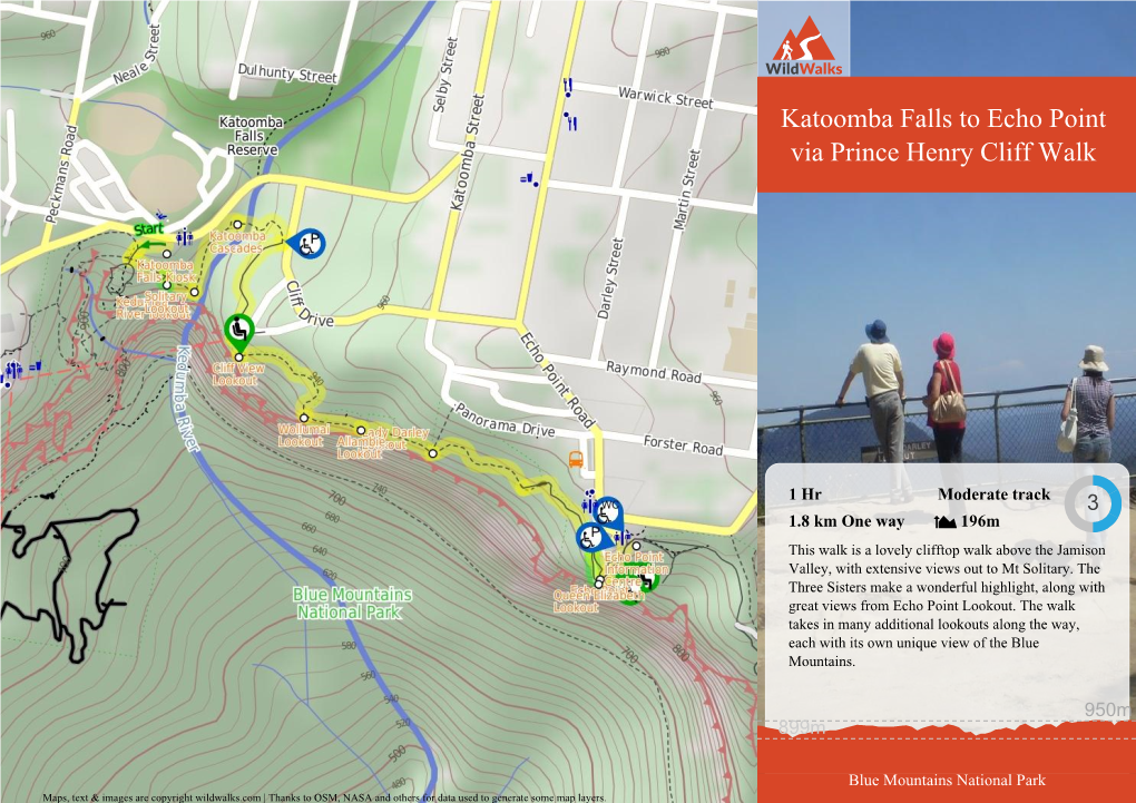 Katoomba Falls to Echo Point Via Prince Henry Cliff Walk