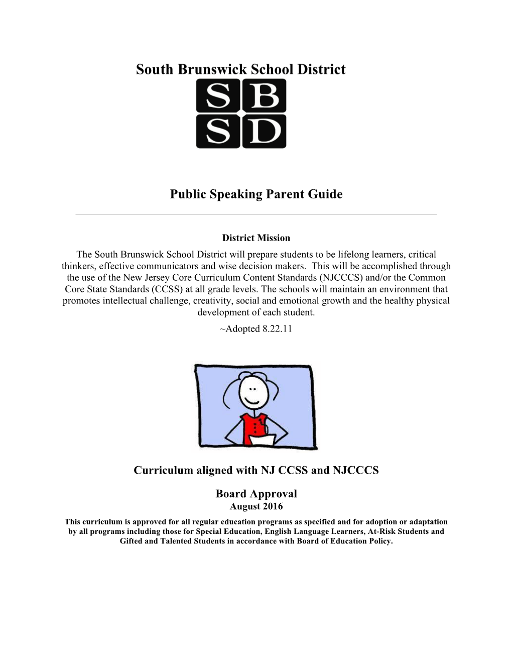 Public Speaking Parent Guide