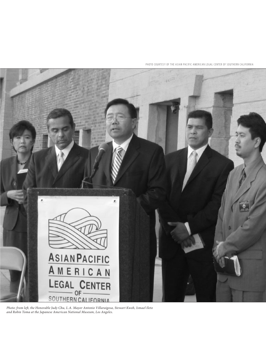 From Left, the Honorable Judy Chu, LA Mayor Antonio Villaraigosa, Stewart