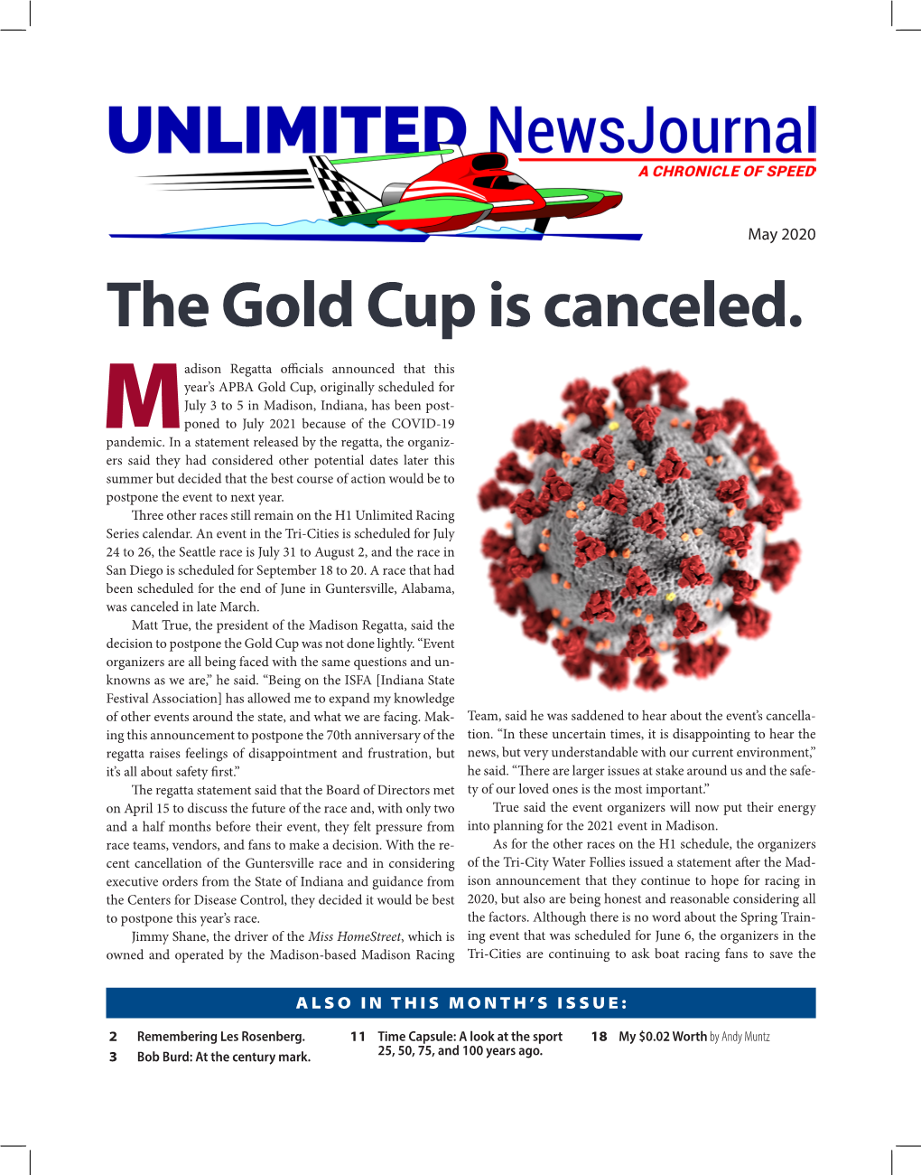 The Gold Cup Is Canceled