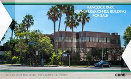 Hancock Park Owner User Office Building for Sale