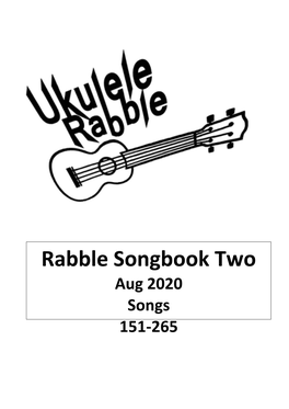 Rabble Songbook