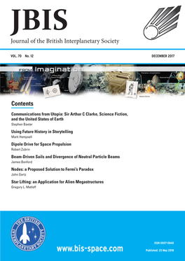 JBIS Journal of the British Interplanetary Society