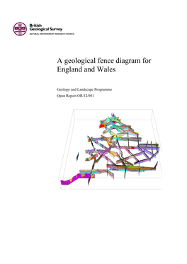 A Geological Fence Diagram for England and Wales