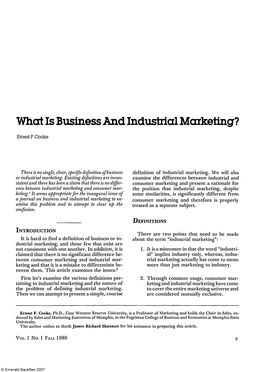 What Is Business and Industrial Marketing?