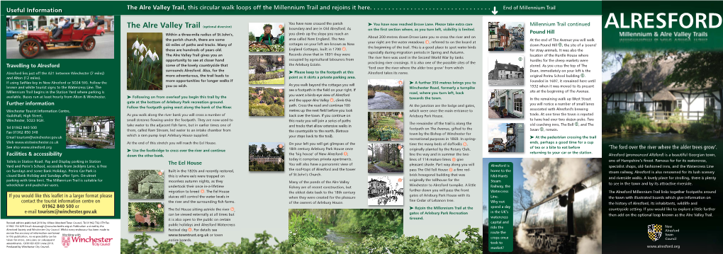 Cus0183-0331 Alresford Millennium Trail FINAL:Layout 1.Qxd