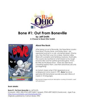 Bone #1: out from Boneville by Jeff Smith a Choose to Read Ohio Toolkit