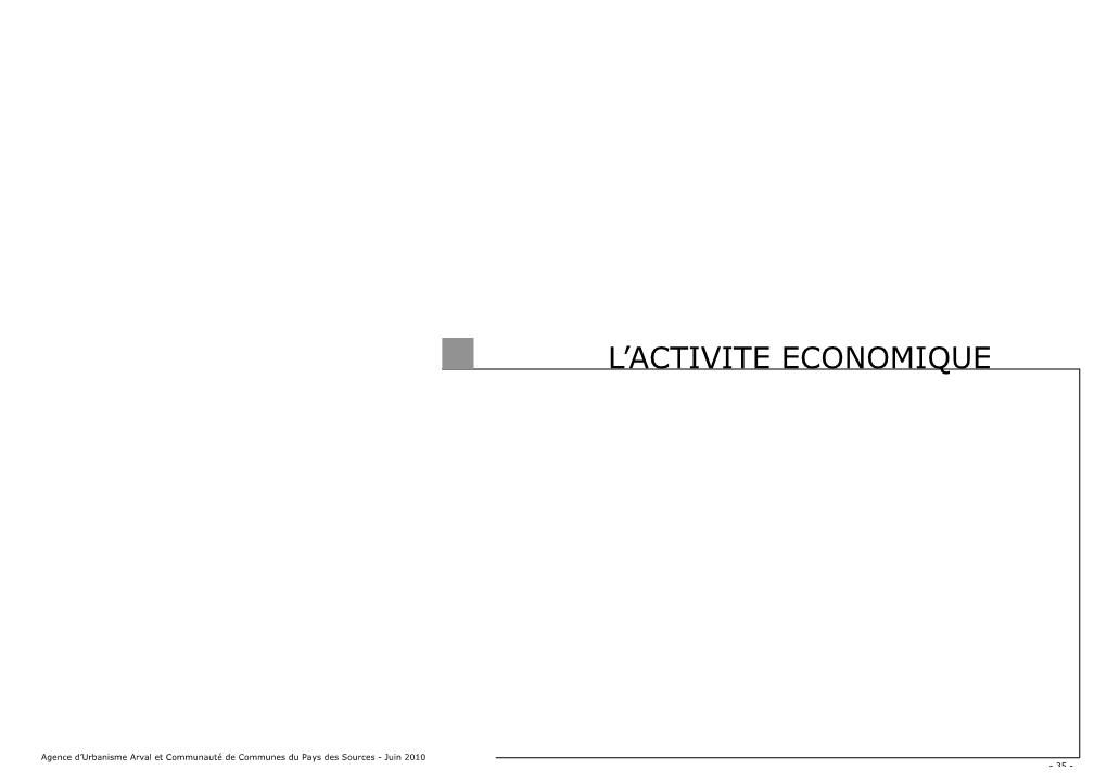 Activités Économiques Et Emploi