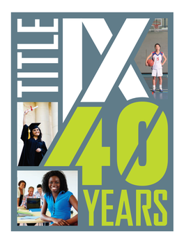 Game Changer: Title IX 40 Years (PDF)