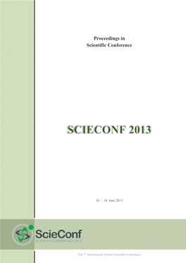 Proceedings in Scientific Conference