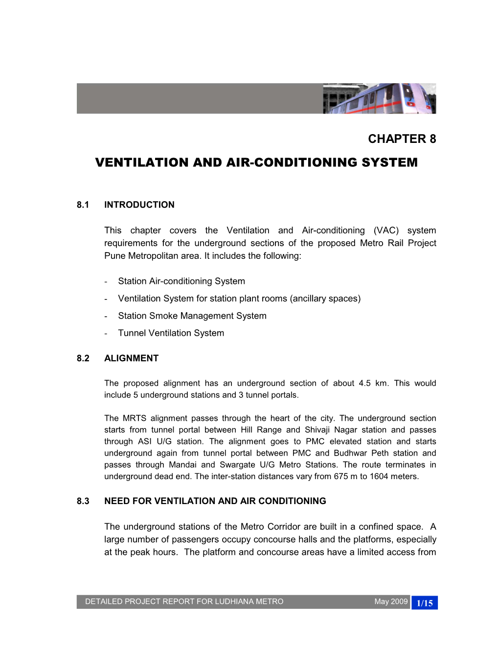 Chapter 8 Ventilation and Air-Conditioning System