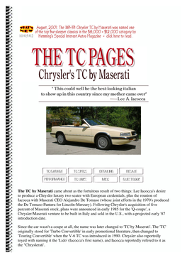 The TC Pages 1999-2002 UPDATED 07/07/02