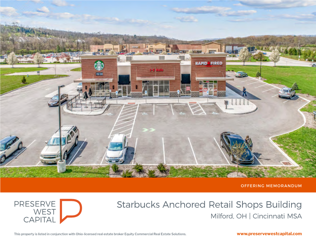 Starbucks Anchored Retail Shops Building Milford, OH | Cincinnati MSA