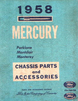 1958 Mercury Chassis Parts