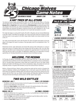 Chicago Wolves Game Notes SAN ANTONIO at CHICAGO JANUARY 4, 2019 7 P.M