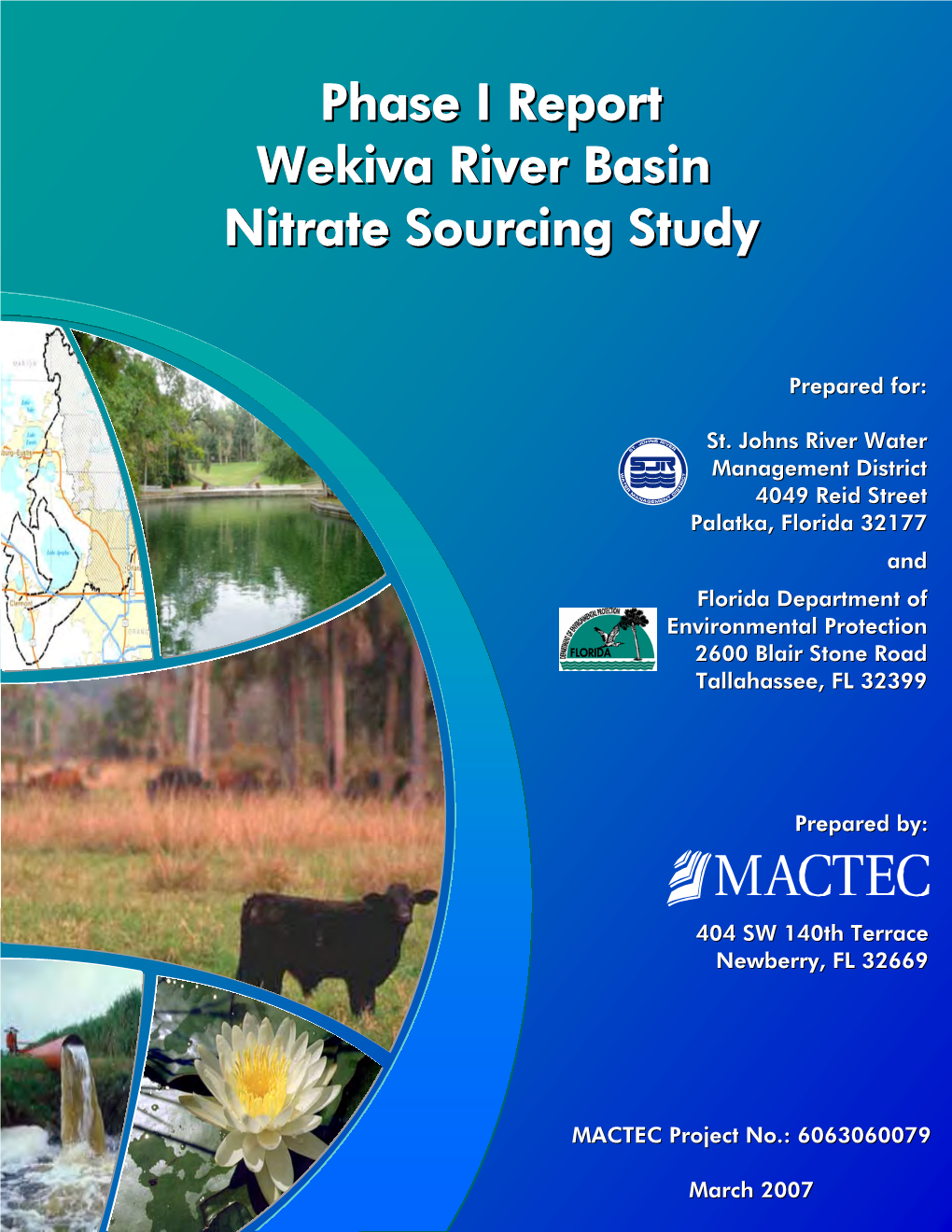 Phase I Report Wekiva River Basin Nitrate Sourcing Study