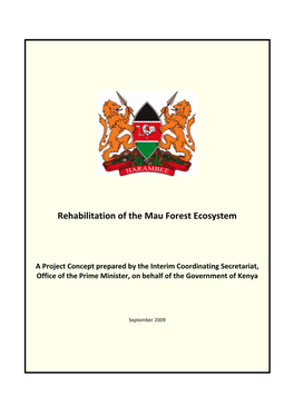 Rehabilitation of the Mau Forest Ecosystem