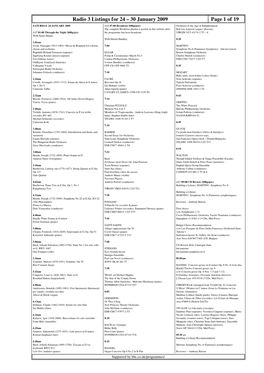 Radio 3 Listings for 24 – 30 January 2009 Page