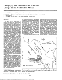 Stratigraphy and Structure of the Parras and La Popa Basins, Northeastern Mexico