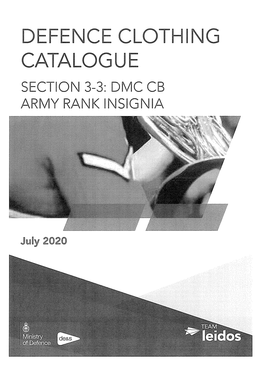 Section 3-3: Dmc Cb Army Rank Insignia