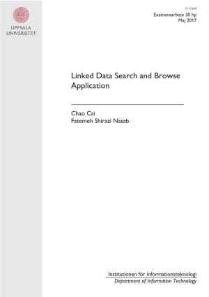 Linked Data Search and Browse Application
