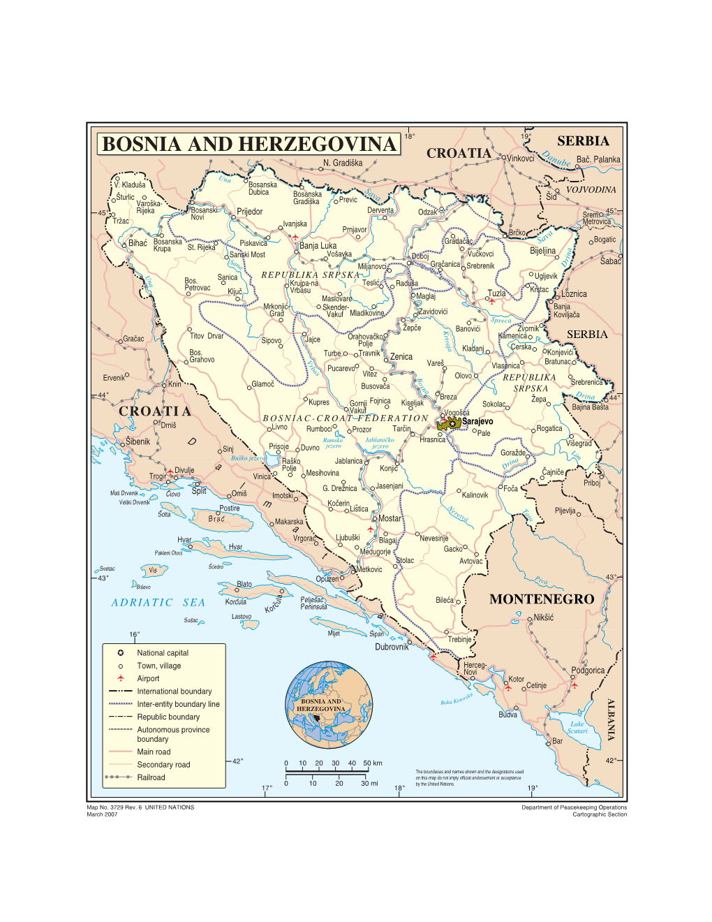 BOSNIA and HERZEGOVINA D CROATIA Vinkovci an N