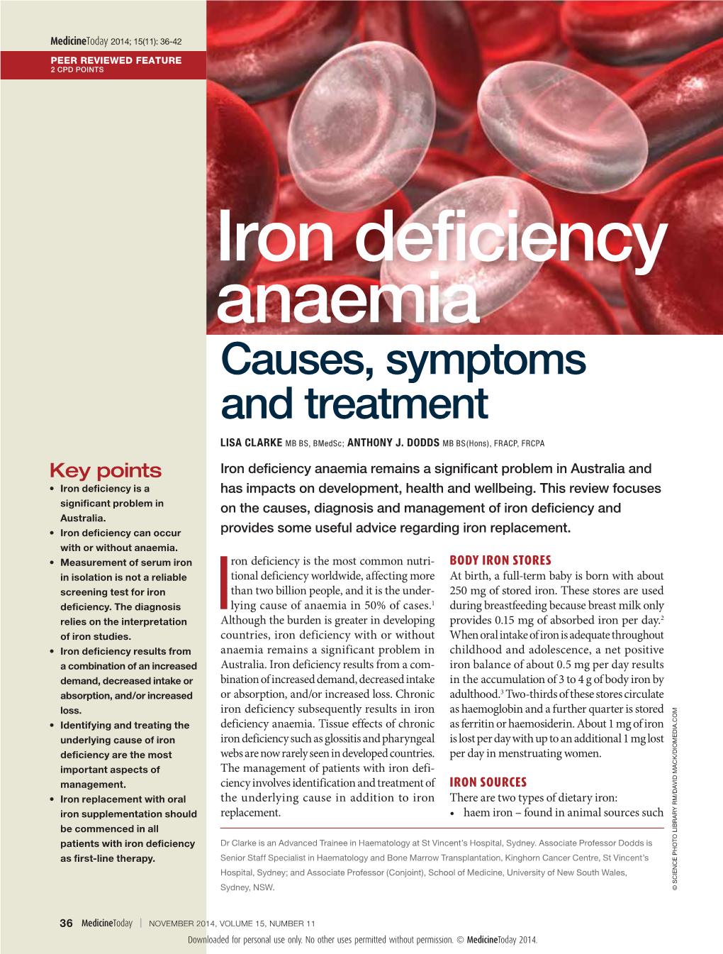 Iron Deficiency Anaemia Causes Symptoms And Treatment Docslib 9281