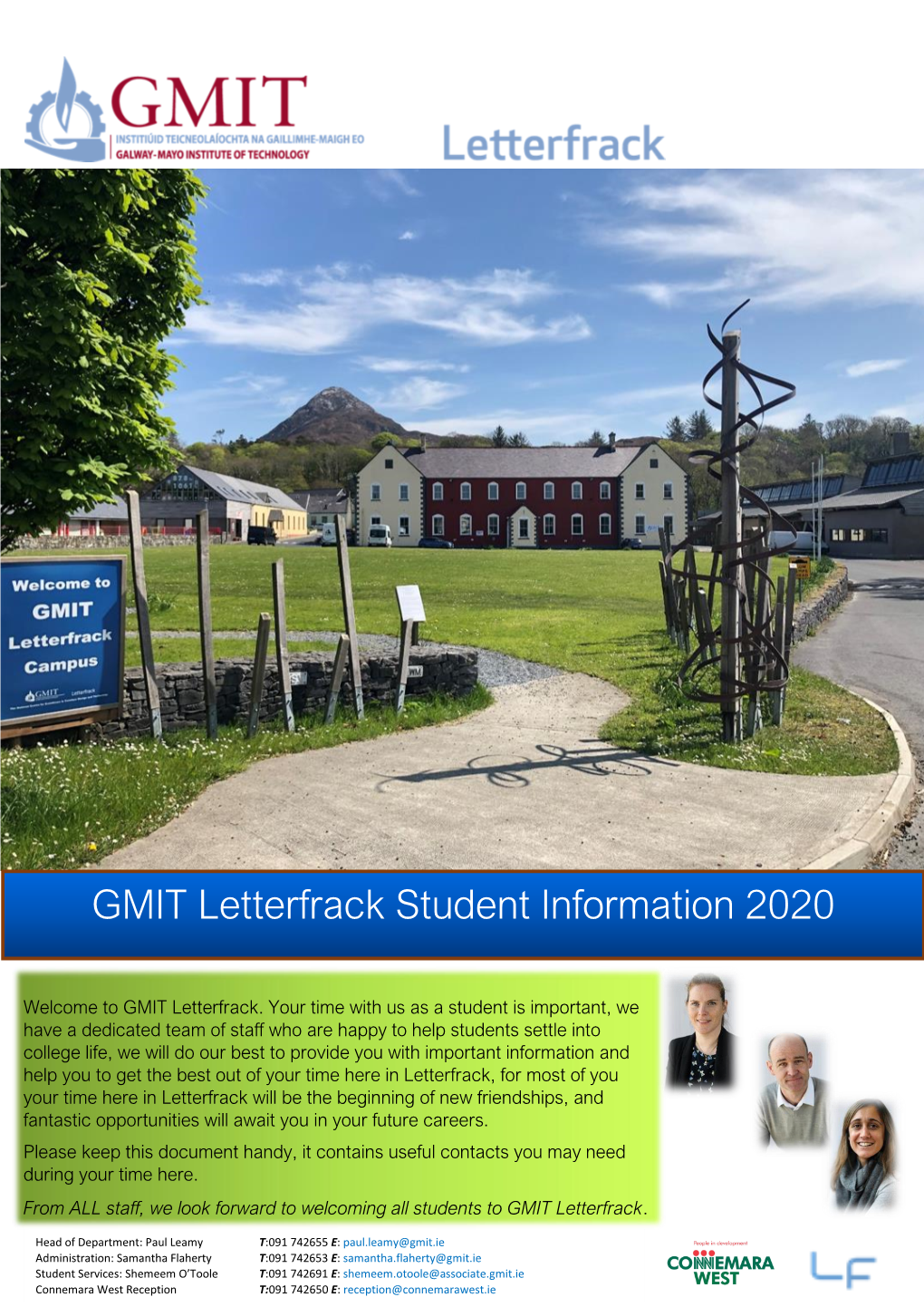 GMIT Letterfrack Student Information 2020