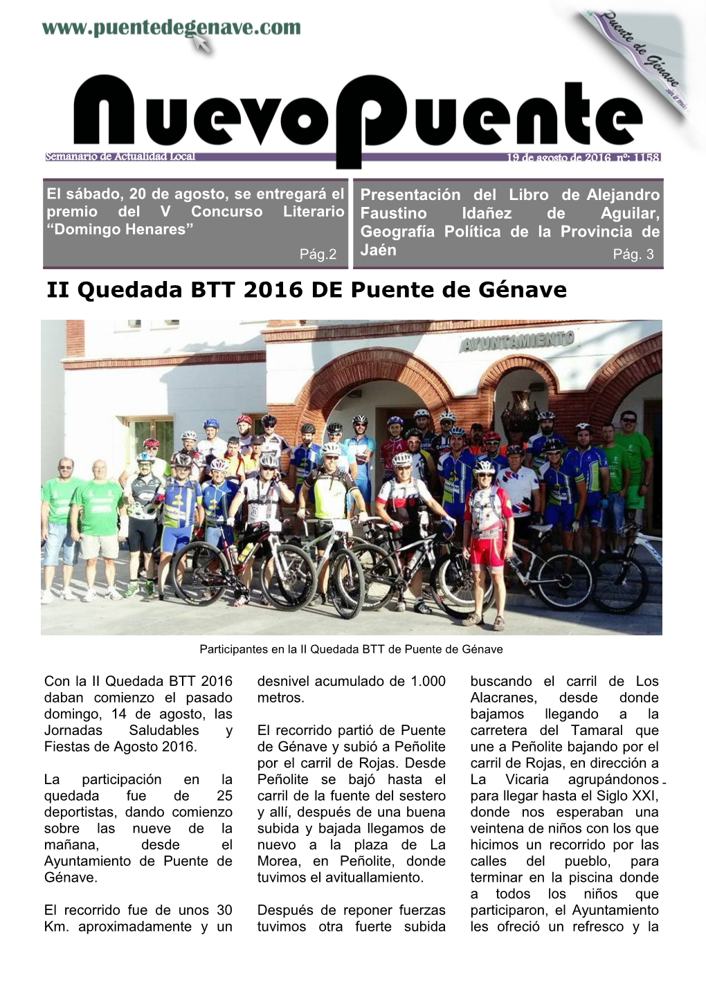 II Quedada BTT 2016 DE Puente De Génave