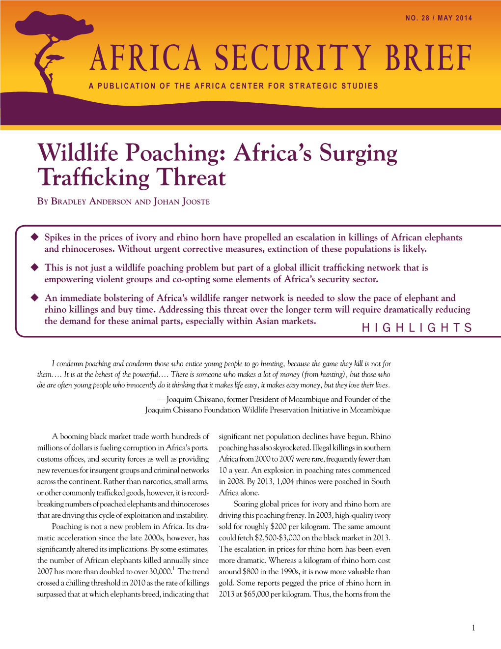 Wildlife Poaching: Africa's Surging Trafficking Threat