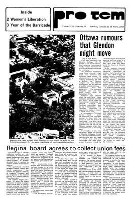 Ottawa Rumours That Glendon Might Move