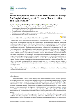 Macro Perspective Research on Transportation Safety: an Empirical Analysis of Network Characteristics and Vulnerability