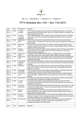 TPTV Schedule Nov 11Th – Nov 17Th 2019