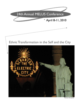 24Th Annual MELUS Conference April 8-11, 2010