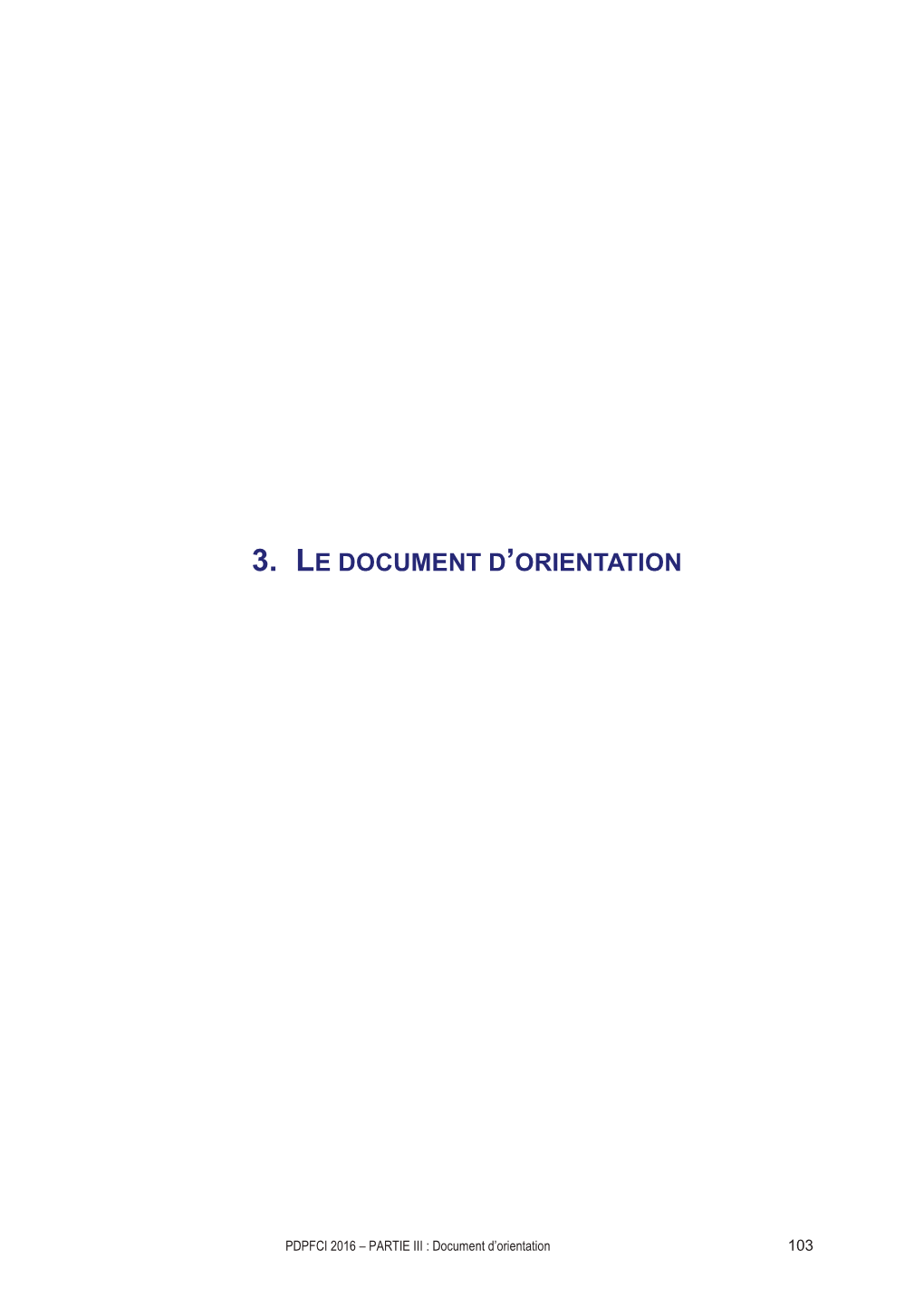 3. Le Document D'orientation