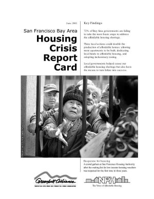Bay Area Housing Crisis Report Card