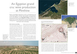 An Egyptian Grand Cru: Wine Production at Plinthine