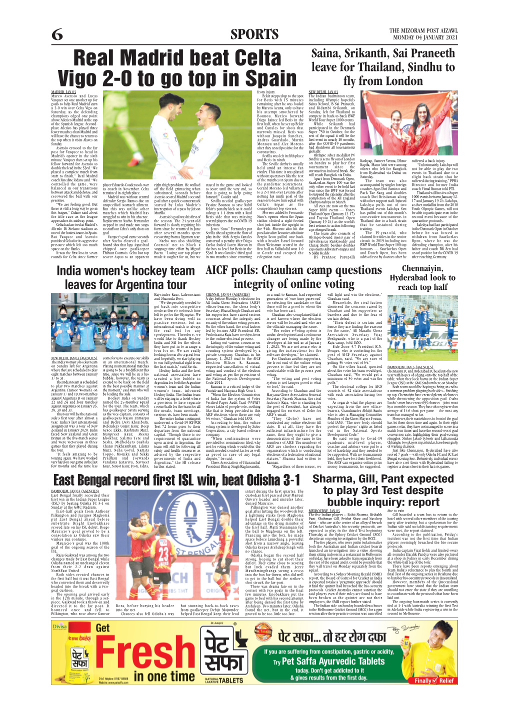 Page 6 Sport