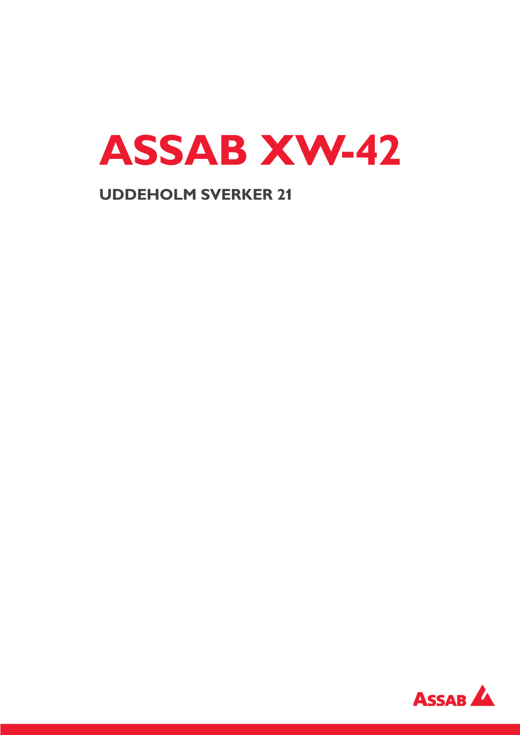 Assab Xw-42 Uddeholm Sverker 21 Reference Standard