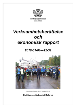 Civilförsvarsförbundet Gävleborg Och Sveriges Civilförsvarsförbund För Ett Mycket Gott Samarbete Under Verksamhetsåret