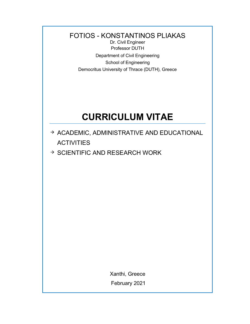 Curriculum Vitae