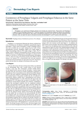 Coexistence of Pemphigus Vulgaris and Pemphigus Foliaceus in the Same Patient at the Same Time