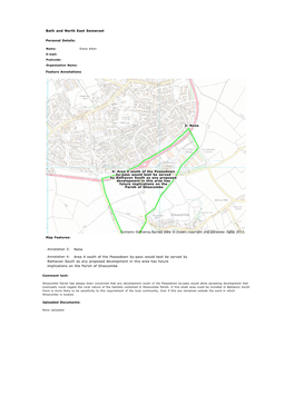Annotation 3: None Annotation 4: Area 4 South of the Peasedown By-Pass