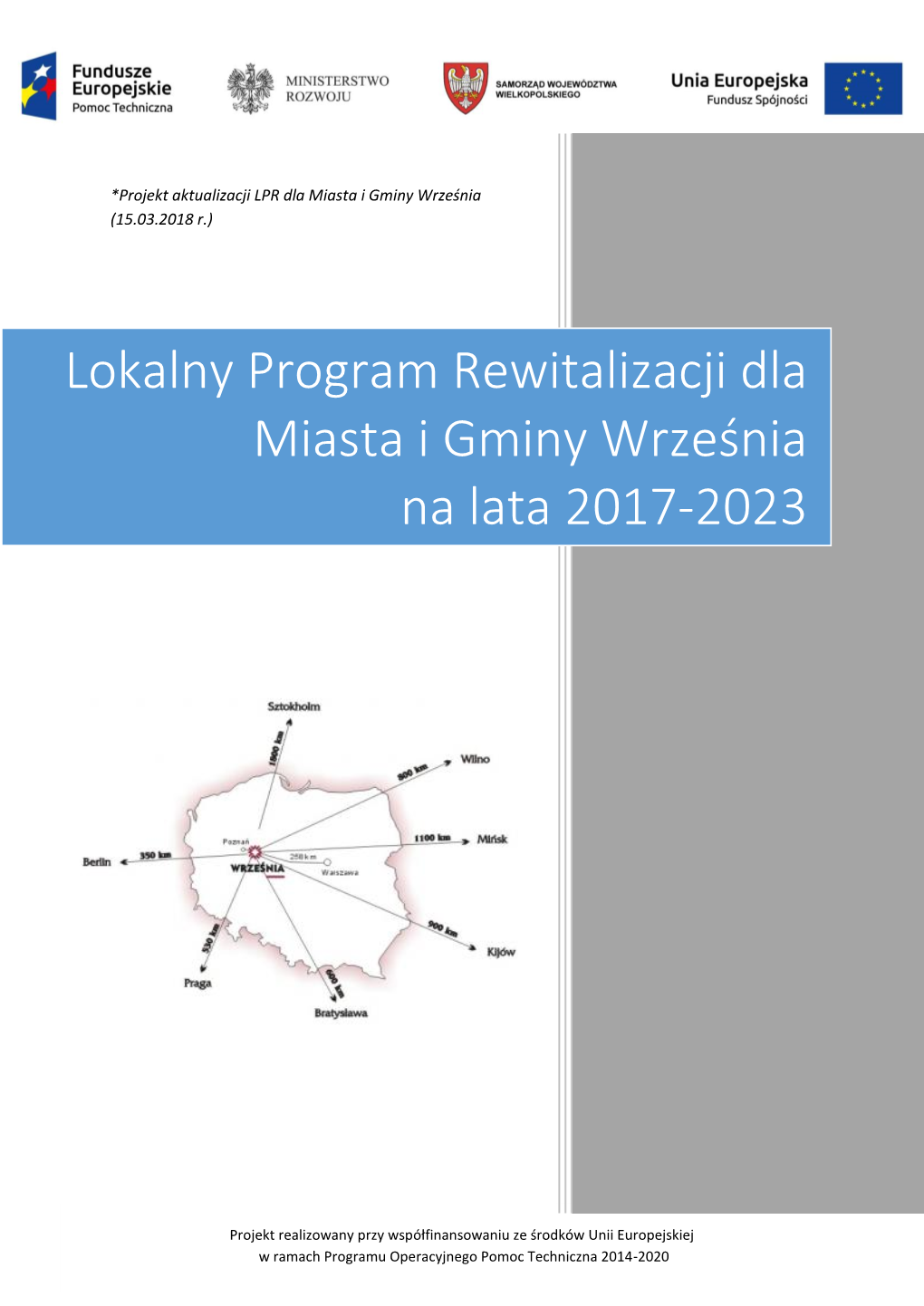 Lokalny Program Rewitalizacji Dla Miasta I Gminy Września Na Lata