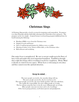Christmas Sings