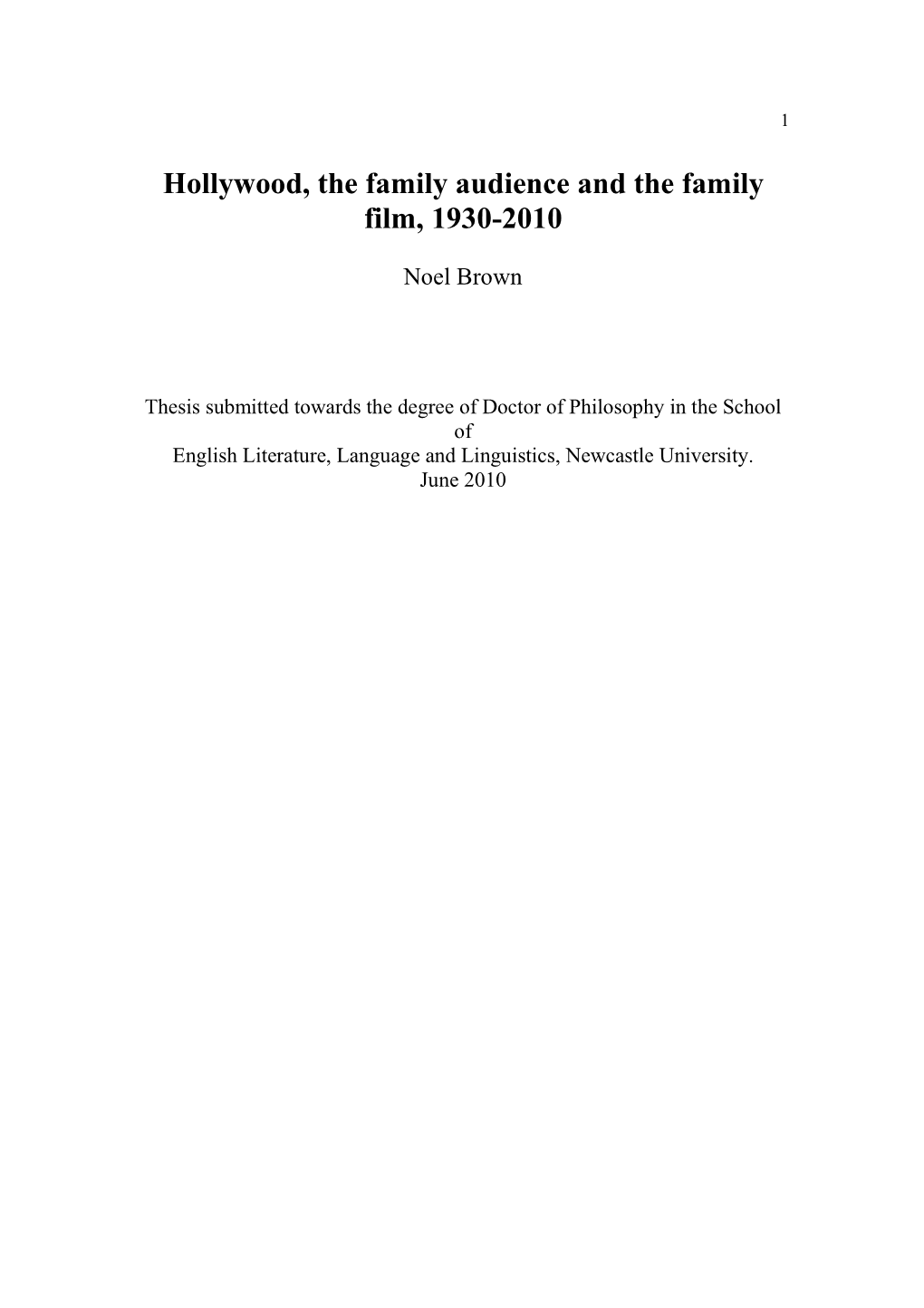 Phd Thesis Noel Brown