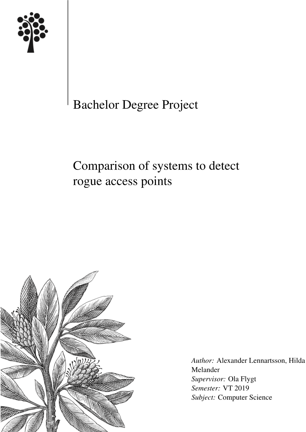 Bachelor Degree Project Comparison of Systems to Detect Rogue Access
