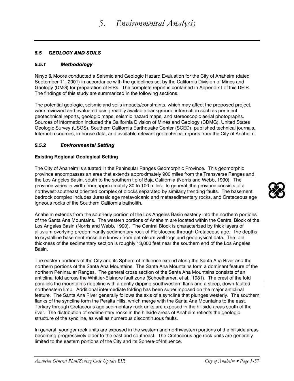 5.5 Geology and Soils